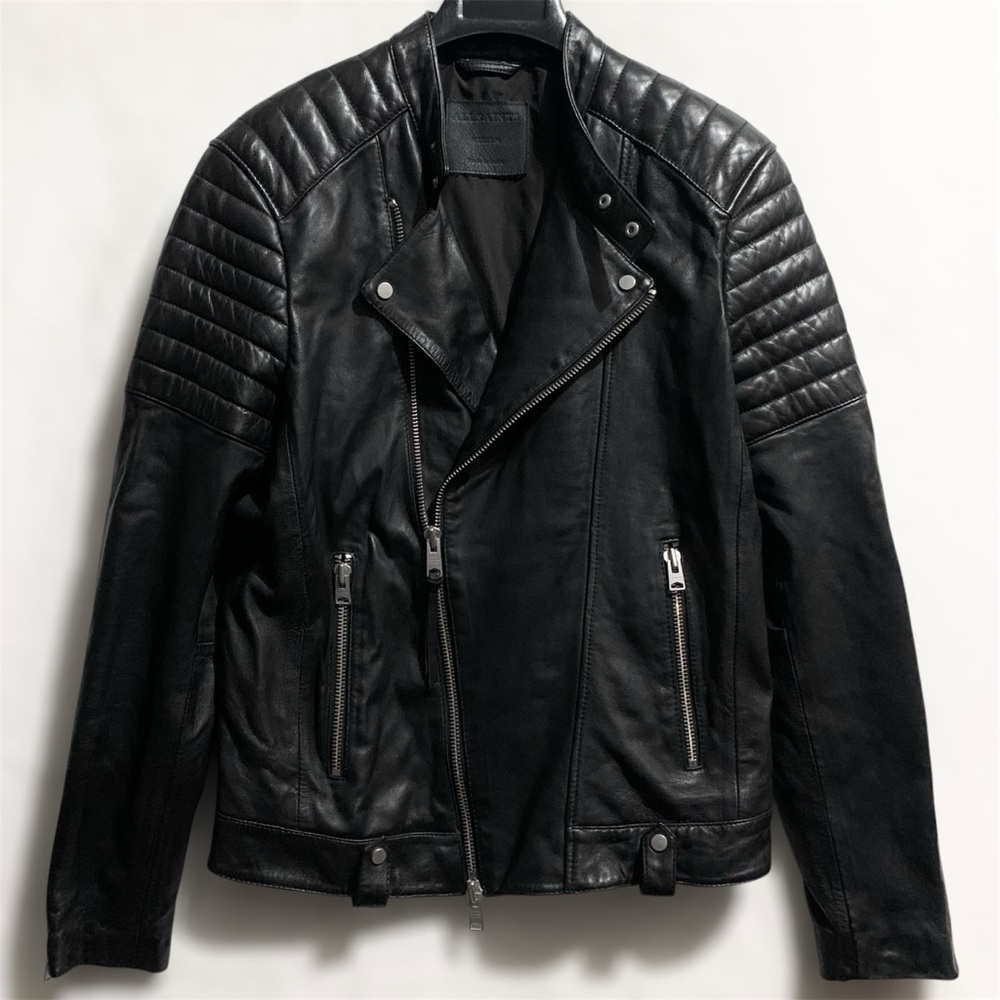 All Saints sheepskin biker Jacket